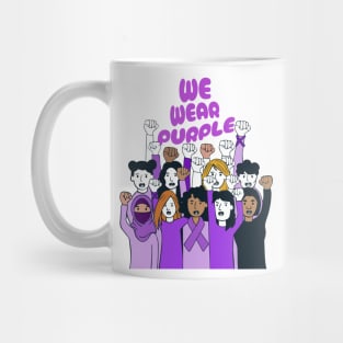 Domestic violence awareness - We Wear Purple Mug